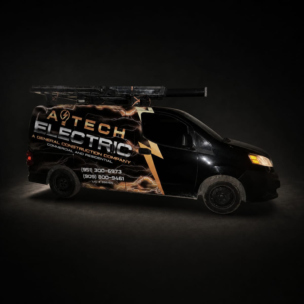 A-Tech Electric service van for residential and commercial electrical work in Southern California